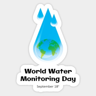 World Water Monitoring Day Sticker